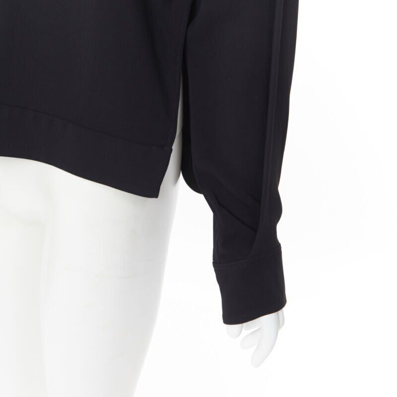 Women's Victoria Beckham crepe flap breast pocket strapped collar blouse