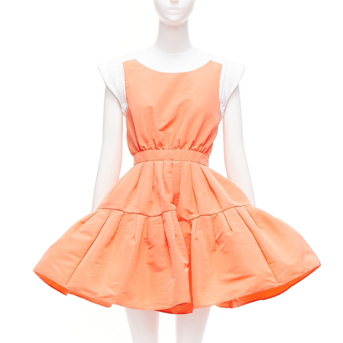 Women's Alexander McQueen taffeta tank flared dress