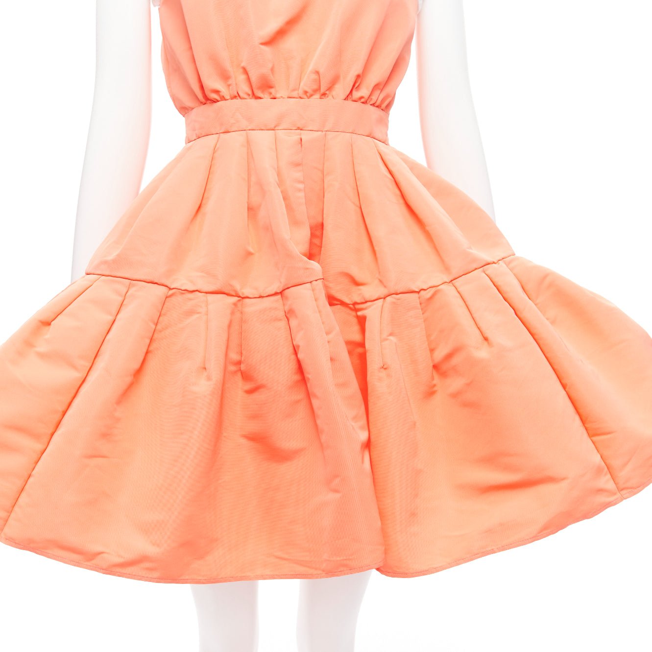 Women's Alexander McQueen taffeta tank flared dress