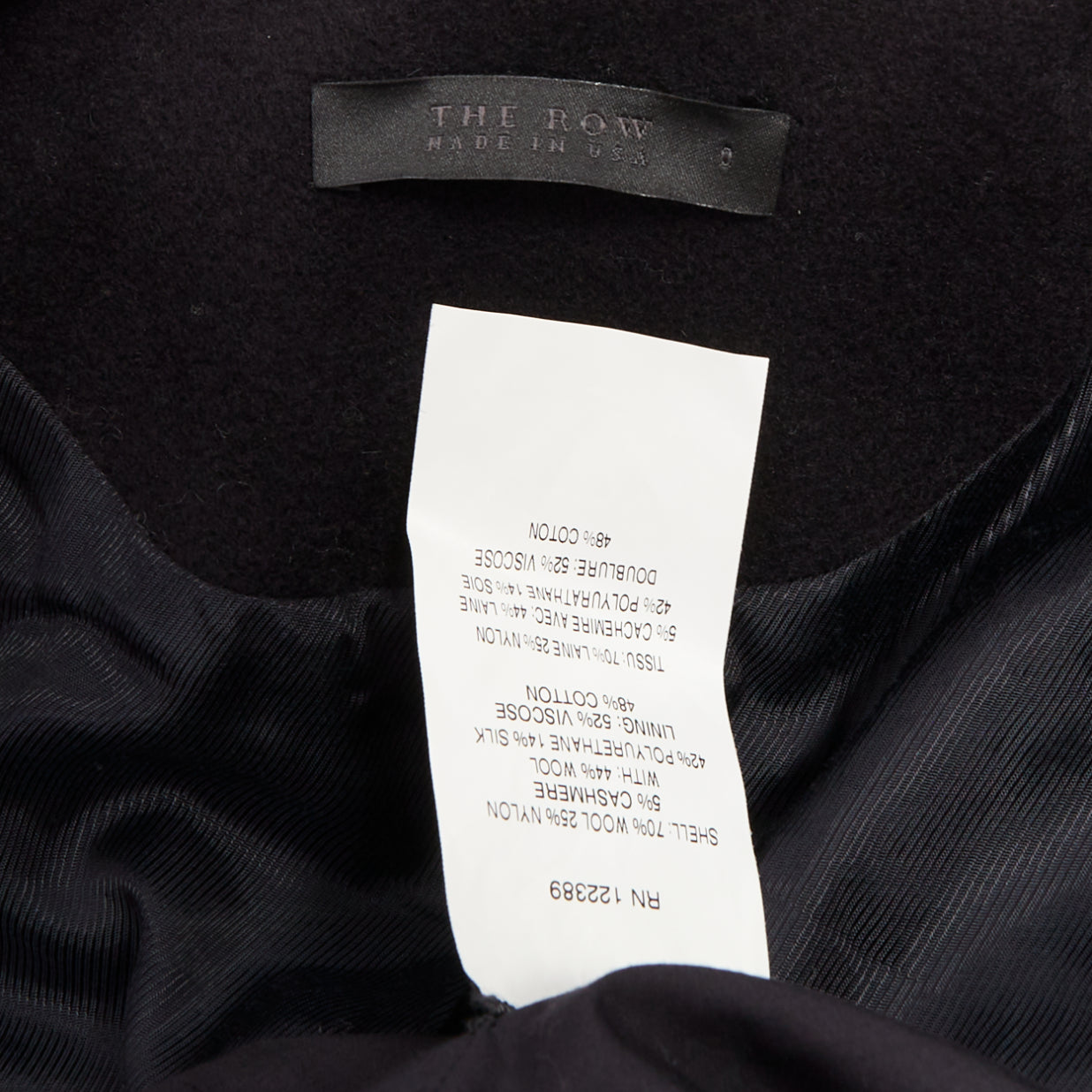 Women's The Row Loxton structured wool peplum gold zip coat