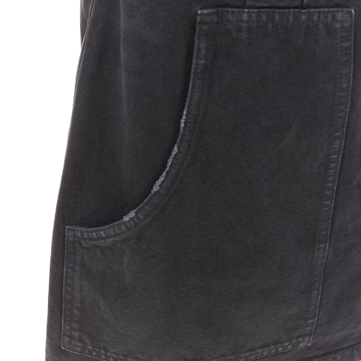 Women's Prada washed denim leather cargo pocket belted mini skirt
