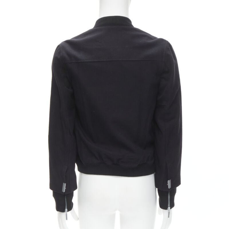 Men's Balenciaga Ghesquiere wool double sleeve bomber jacket