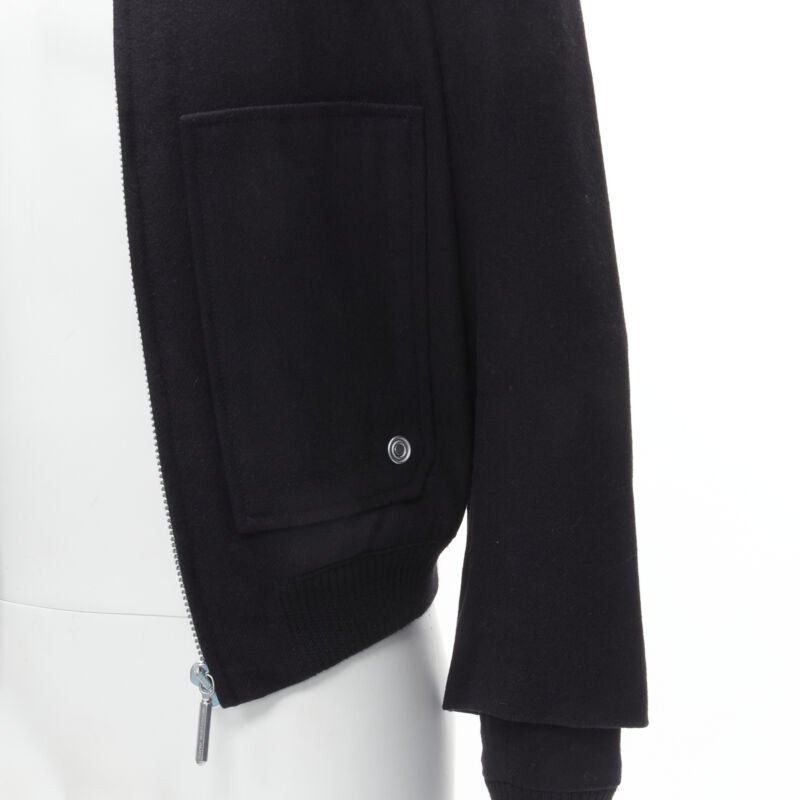 Men's Balenciaga Ghesquiere wool double sleeve bomber jacket