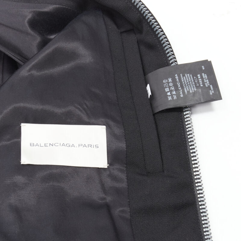 Men's Balenciaga Ghesquiere wool double sleeve bomber jacket