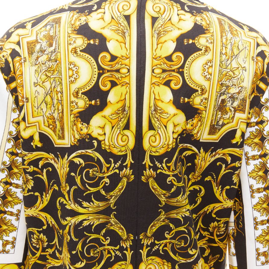 Women's Versace Barocco print cotton oversized crew sweater