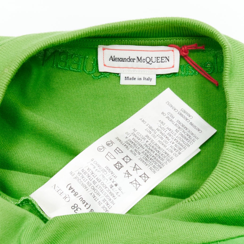 Women's Alexander McQueen cotton pleated peplum cold shoulder top