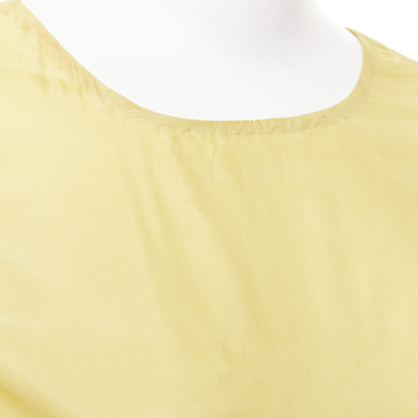 Women's Dries Van Noten silk ruffle applique puff sleeve blouse