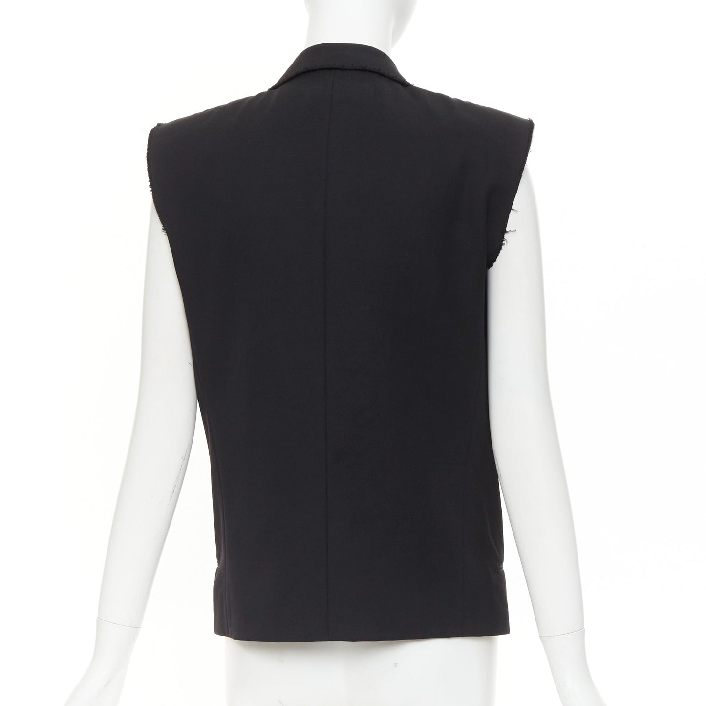 Women's Saint Laurent Surf Sound wool tuxedo vest