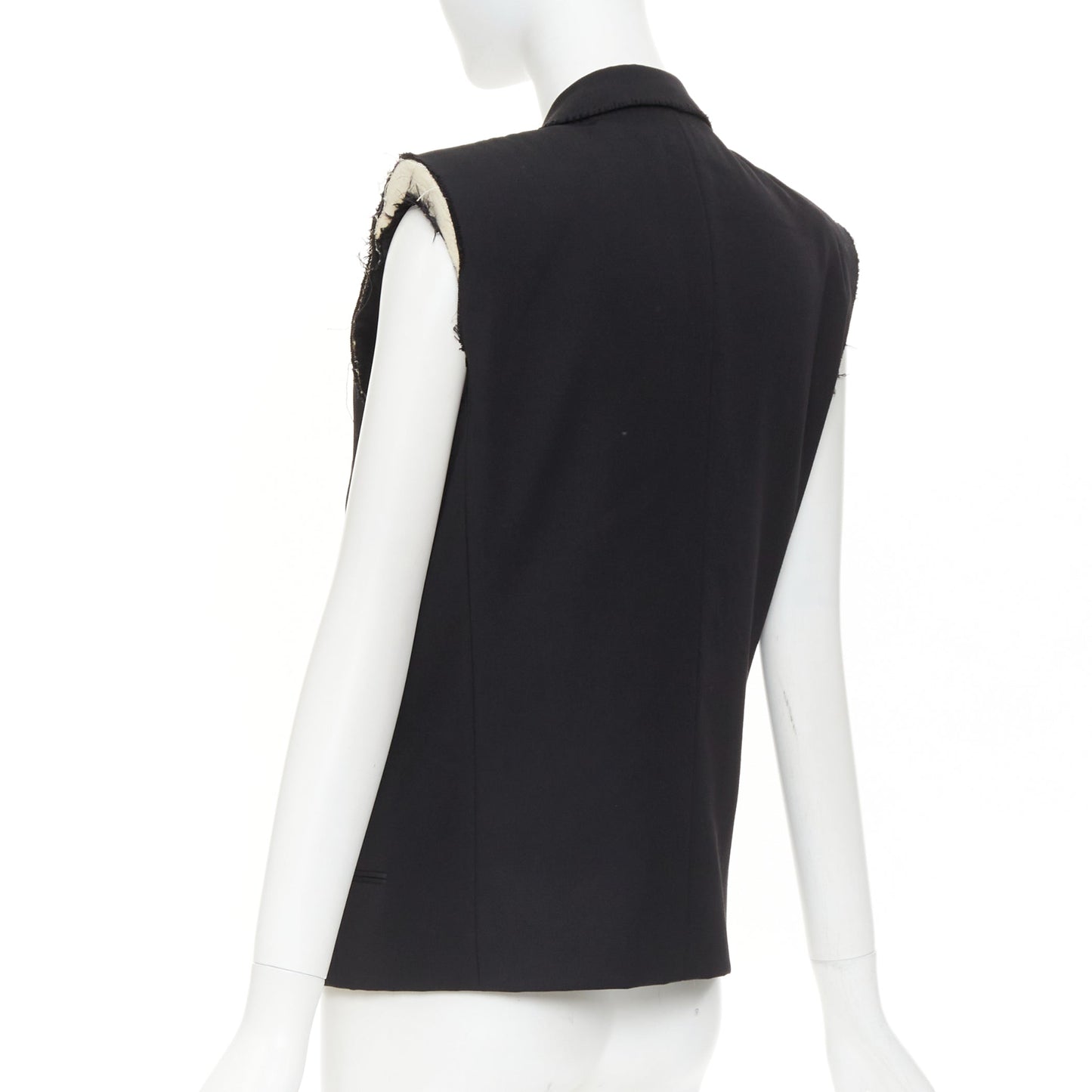 Women's Saint Laurent Surf Sound wool tuxedo vest