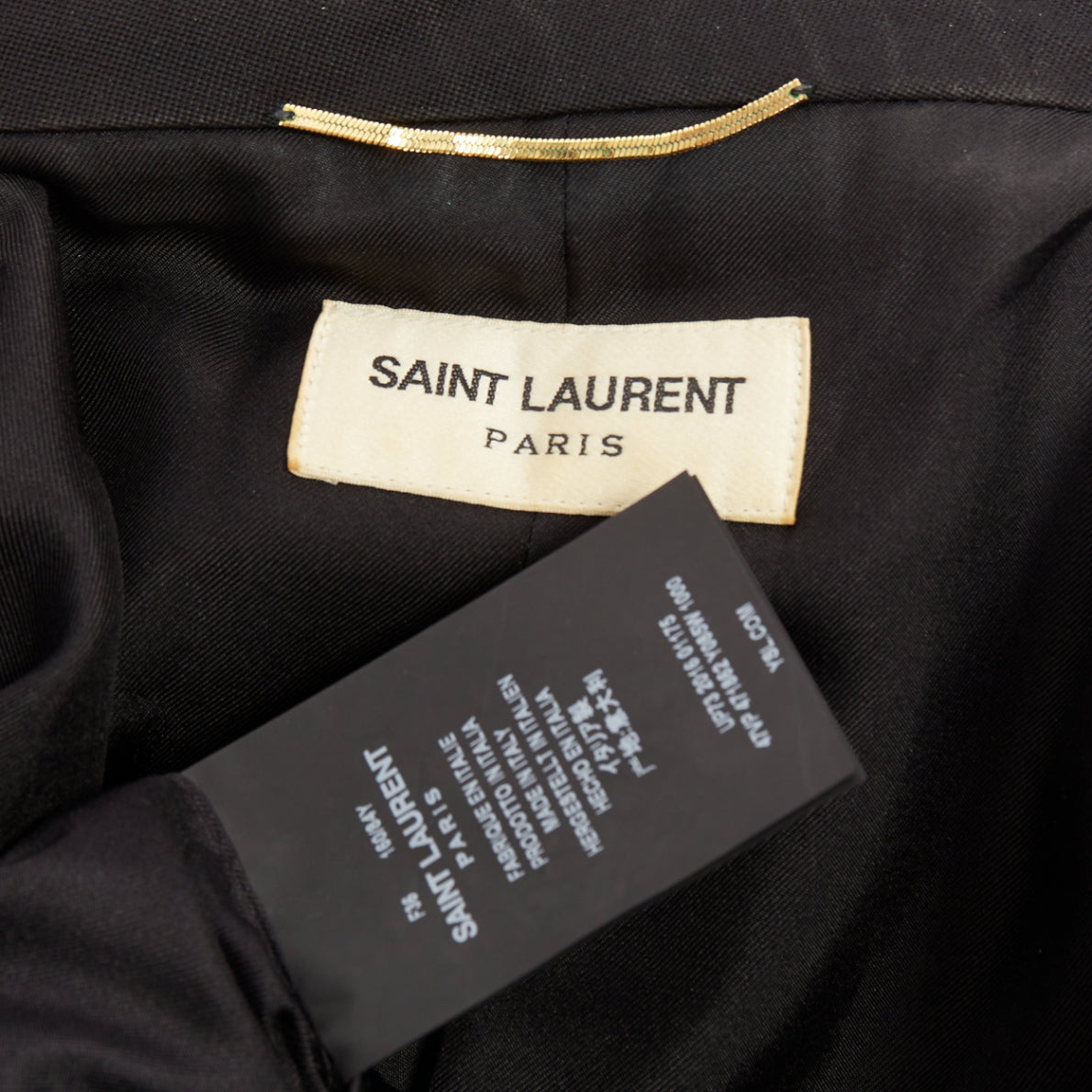 Women's Saint Laurent Surf Sound wool tuxedo vest