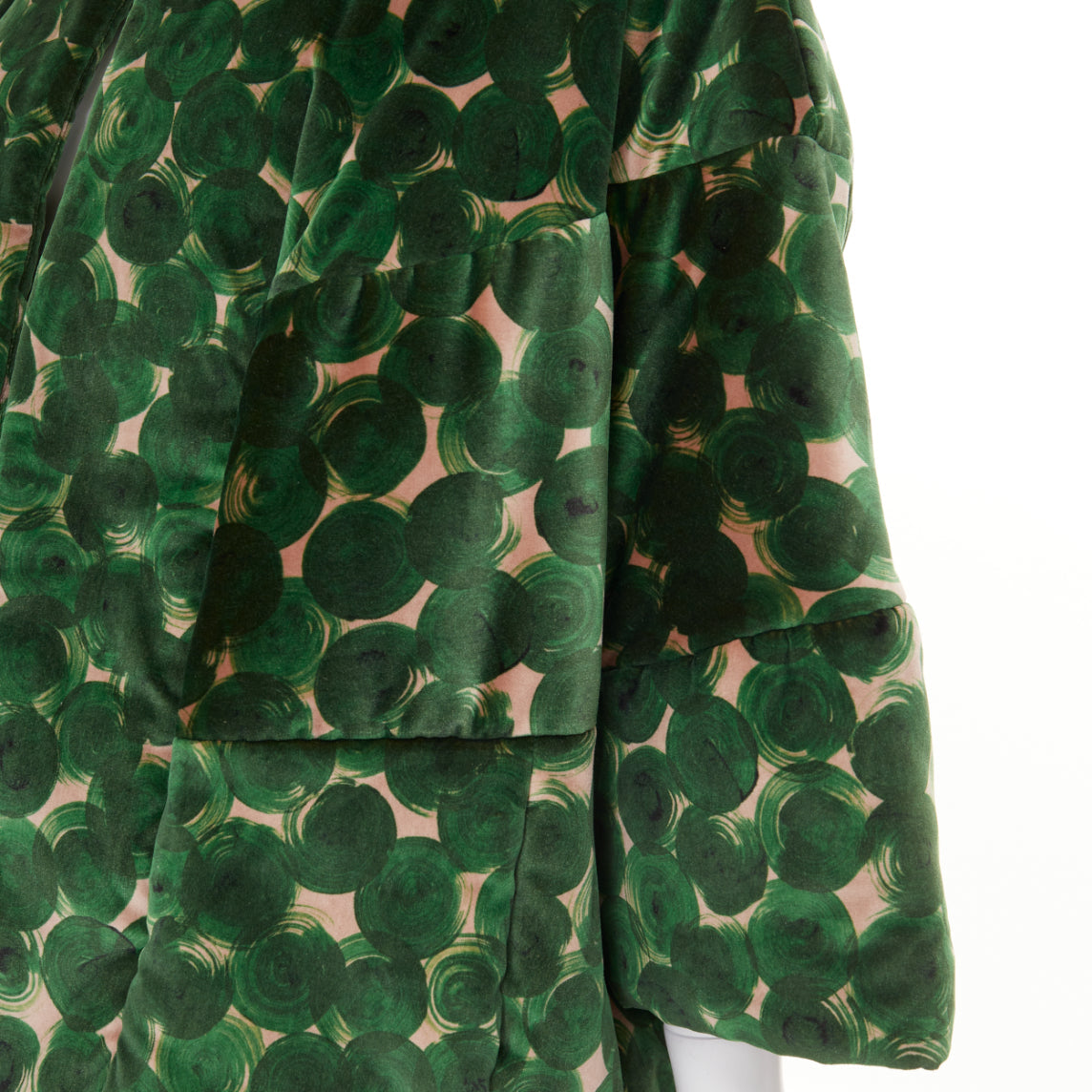 Women's Dries Van Noten Violini Abstract Print velvet cocoon jacket