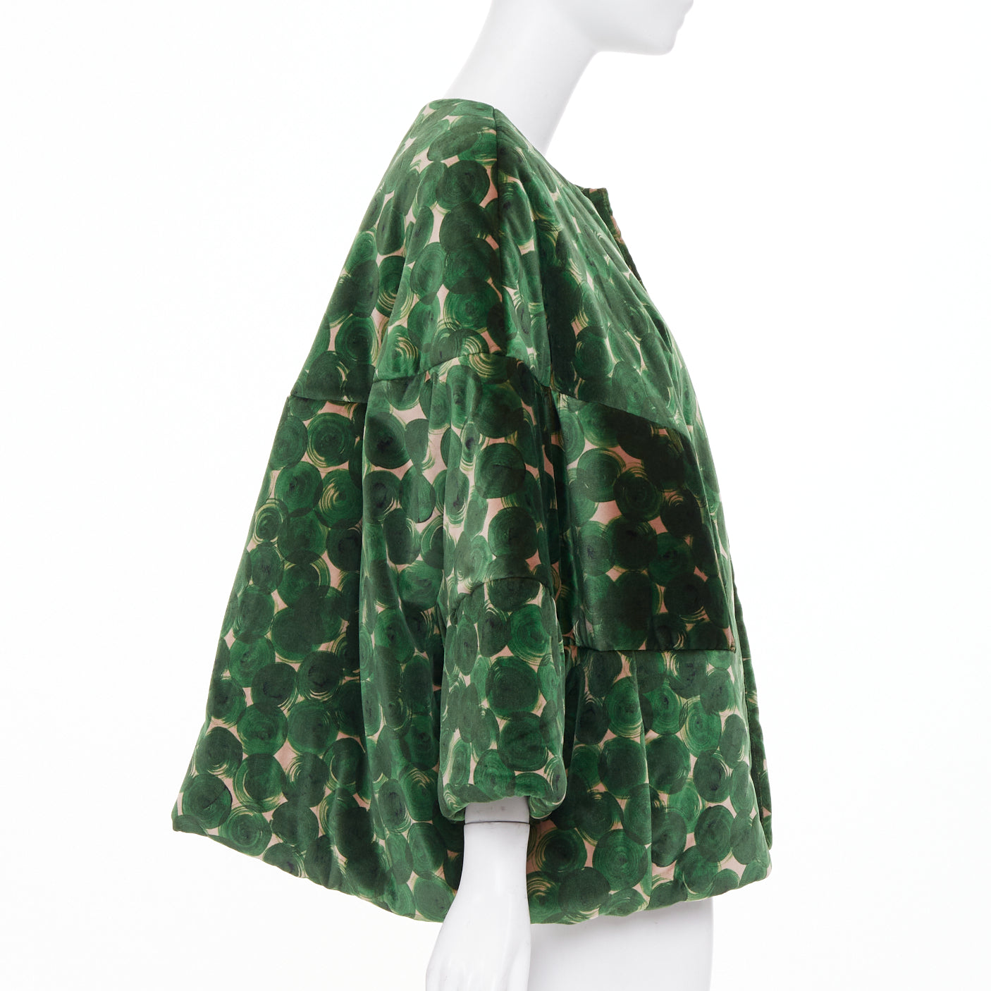Women's Dries Van Noten Violini Abstract Print velvet cocoon jacket