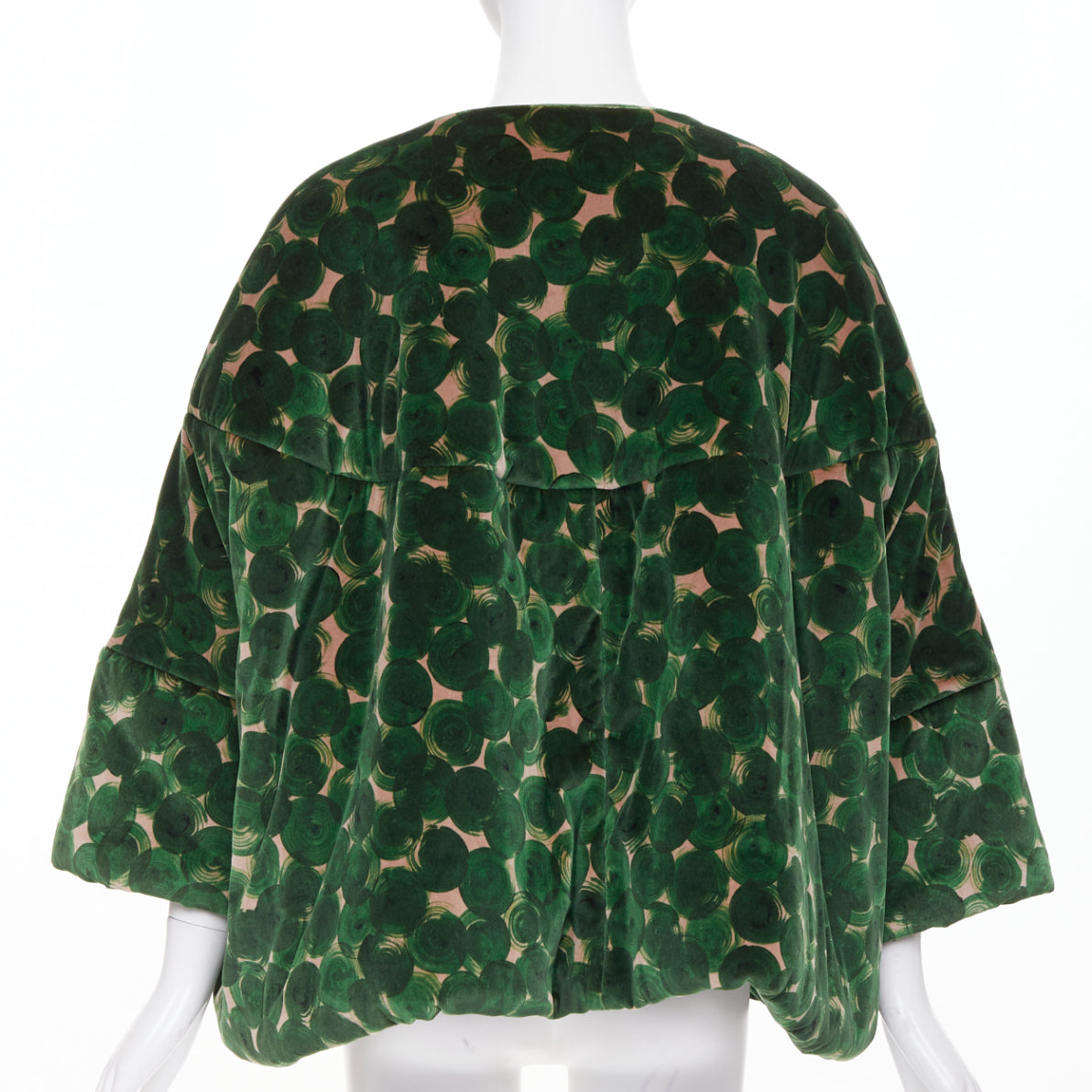 Women's Dries Van Noten Violini Abstract Print velvet cocoon jacket