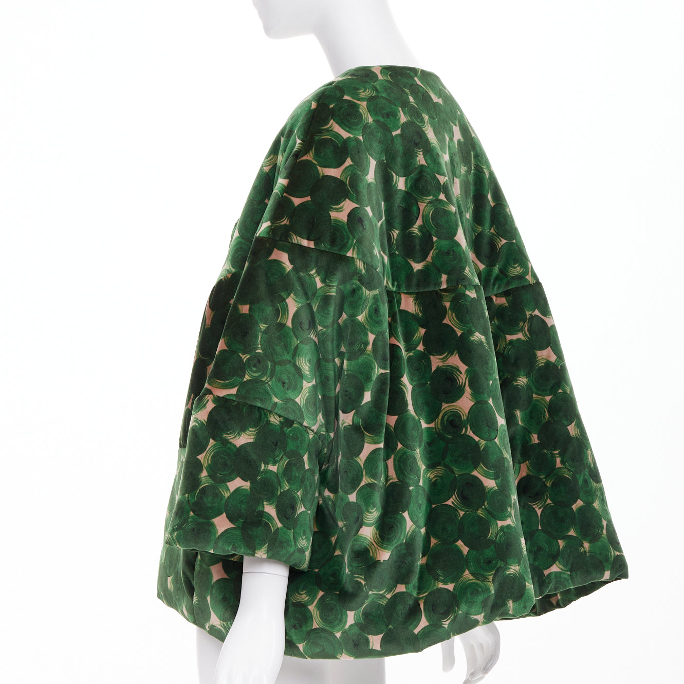Women's Dries Van Noten Violini Abstract Print velvet cocoon jacket
