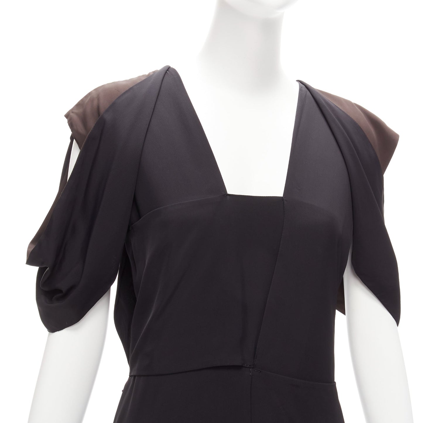 Women's Bottega Veneta intrecciato woven square neck layered dress