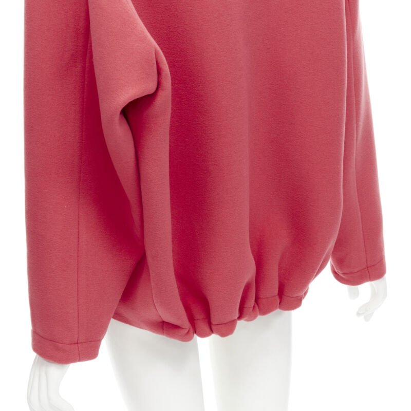 Women's Balenciaga red wool cocoon bomber jacket