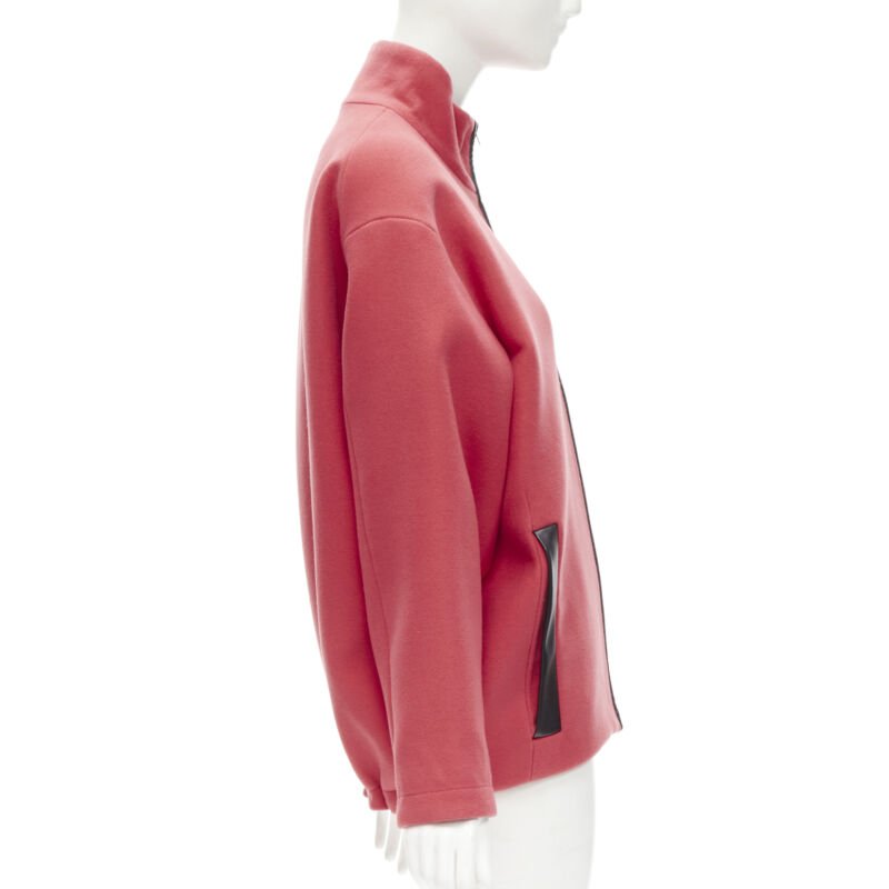 Women's Balenciaga red wool cocoon bomber jacket