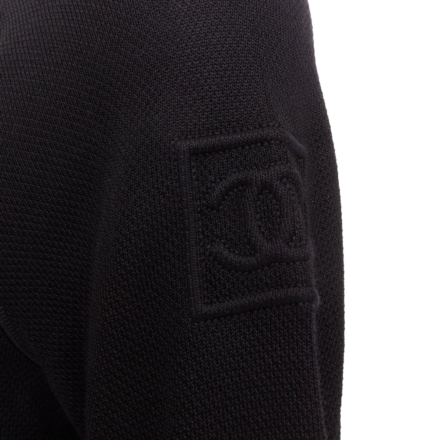 Women's Chanel Sports black technical knit embroidered logo zip up jacket