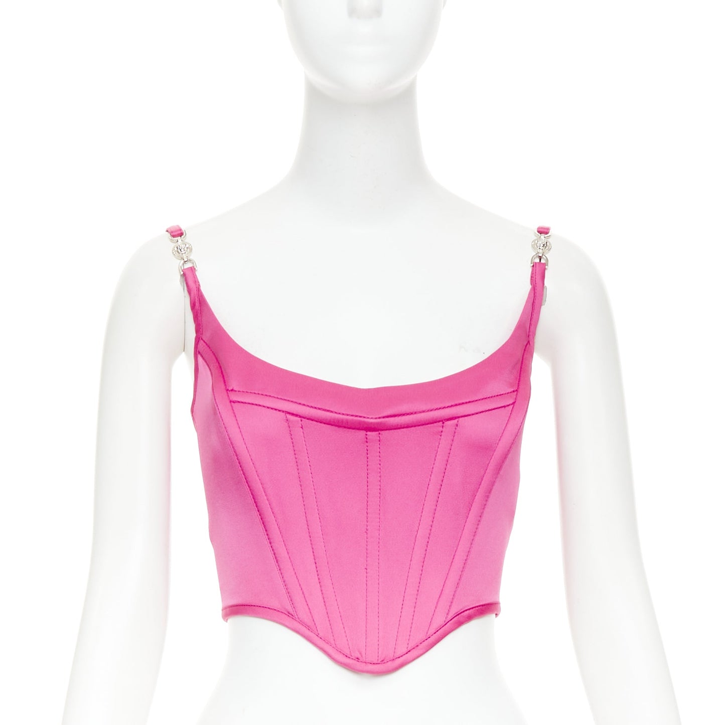 Women's Versace fuchsia pink crop top