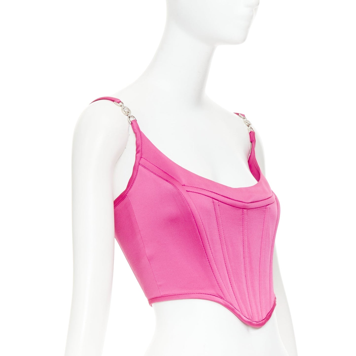 Women's Versace fuchsia pink crop top