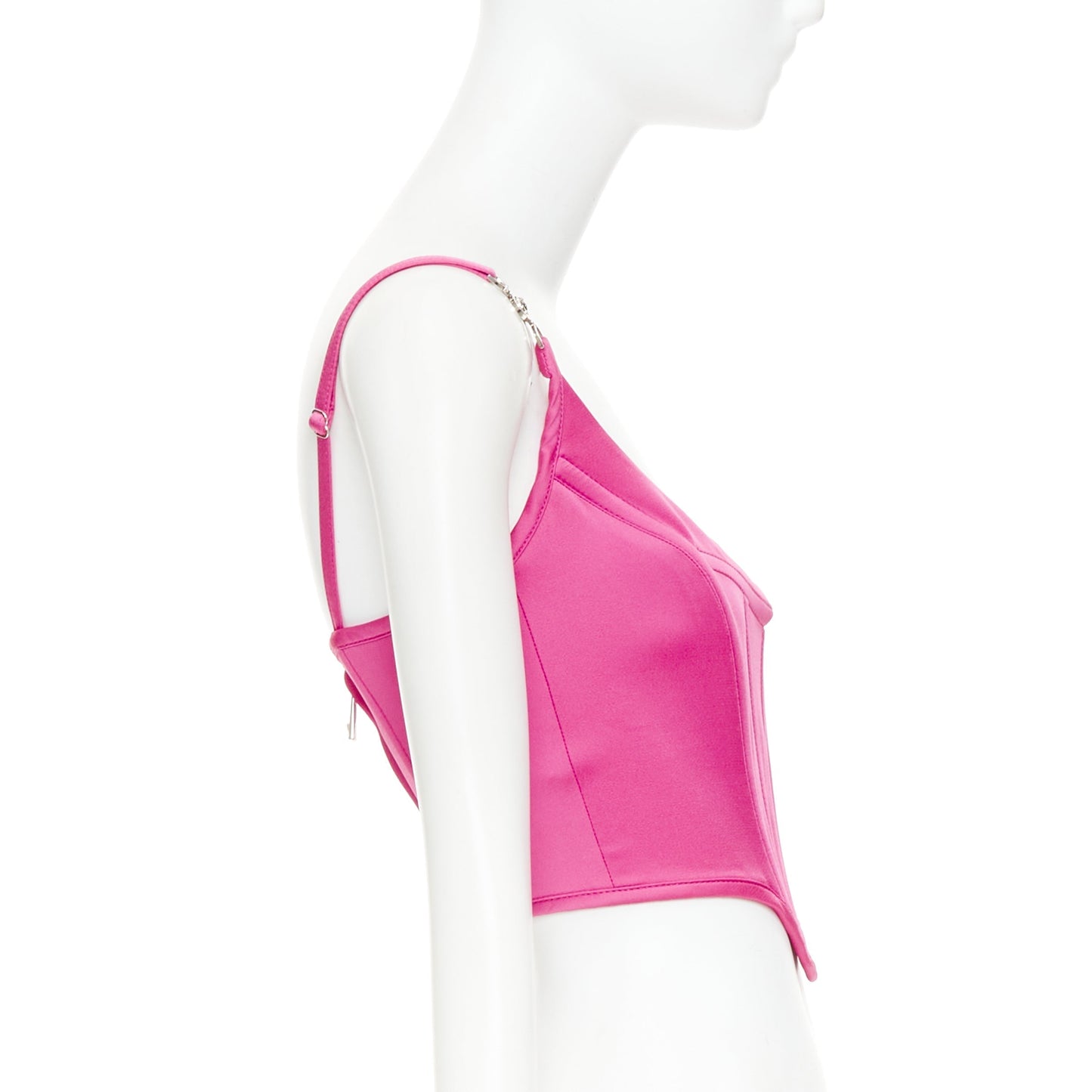 Women's Versace fuchsia pink crop top