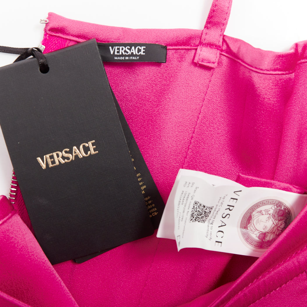 Women's Versace fuchsia pink crop top