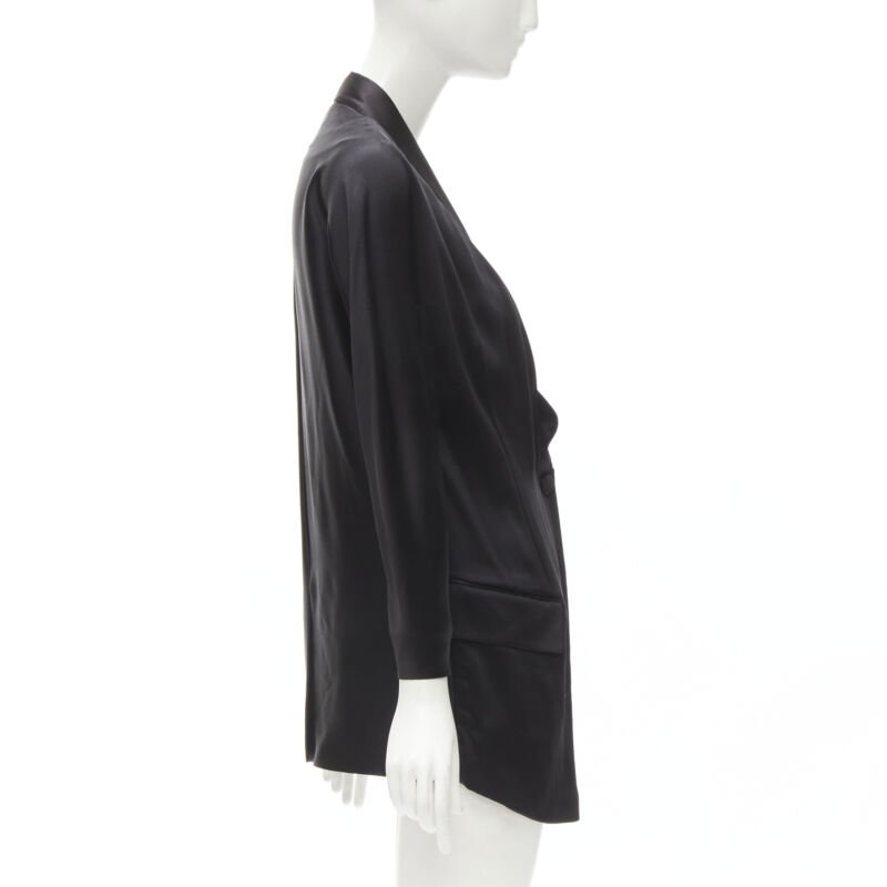 Women's Givenchy Riccardo Tisci silk cut out collar kimono robe blazer