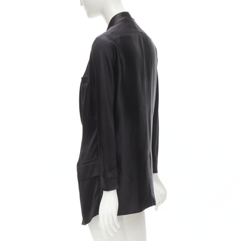 Women's Givenchy Riccardo Tisci silk cut out collar kimono robe blazer