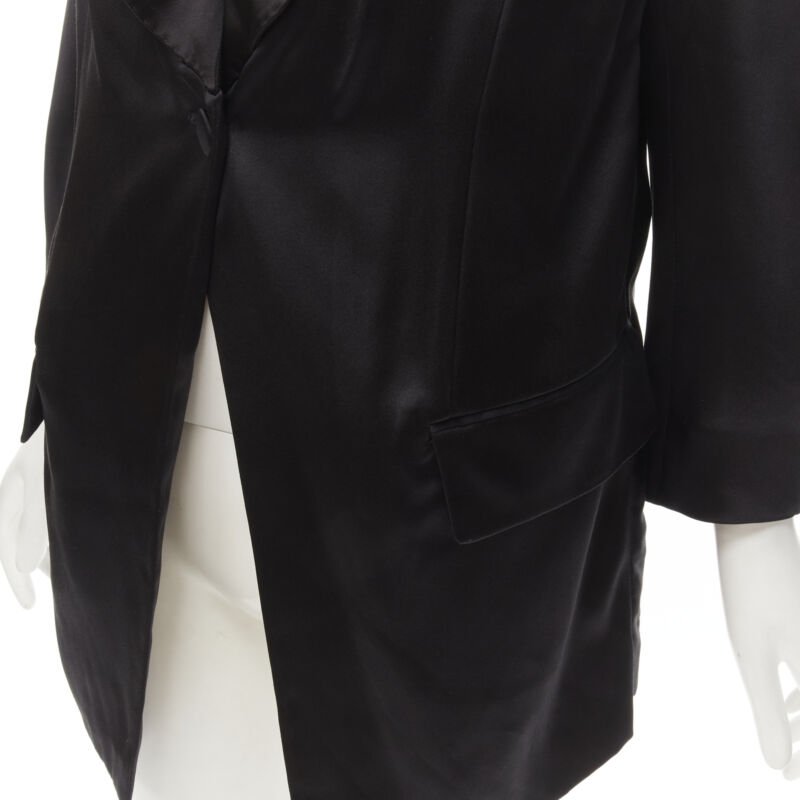 Women's Givenchy Riccardo Tisci silk cut out collar kimono robe blazer