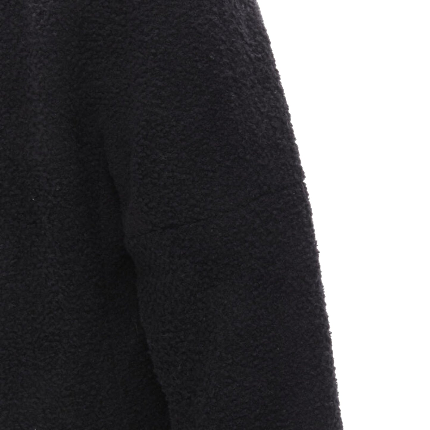 Women's Chanel wool boucle gold round shoulder cocoon jacket