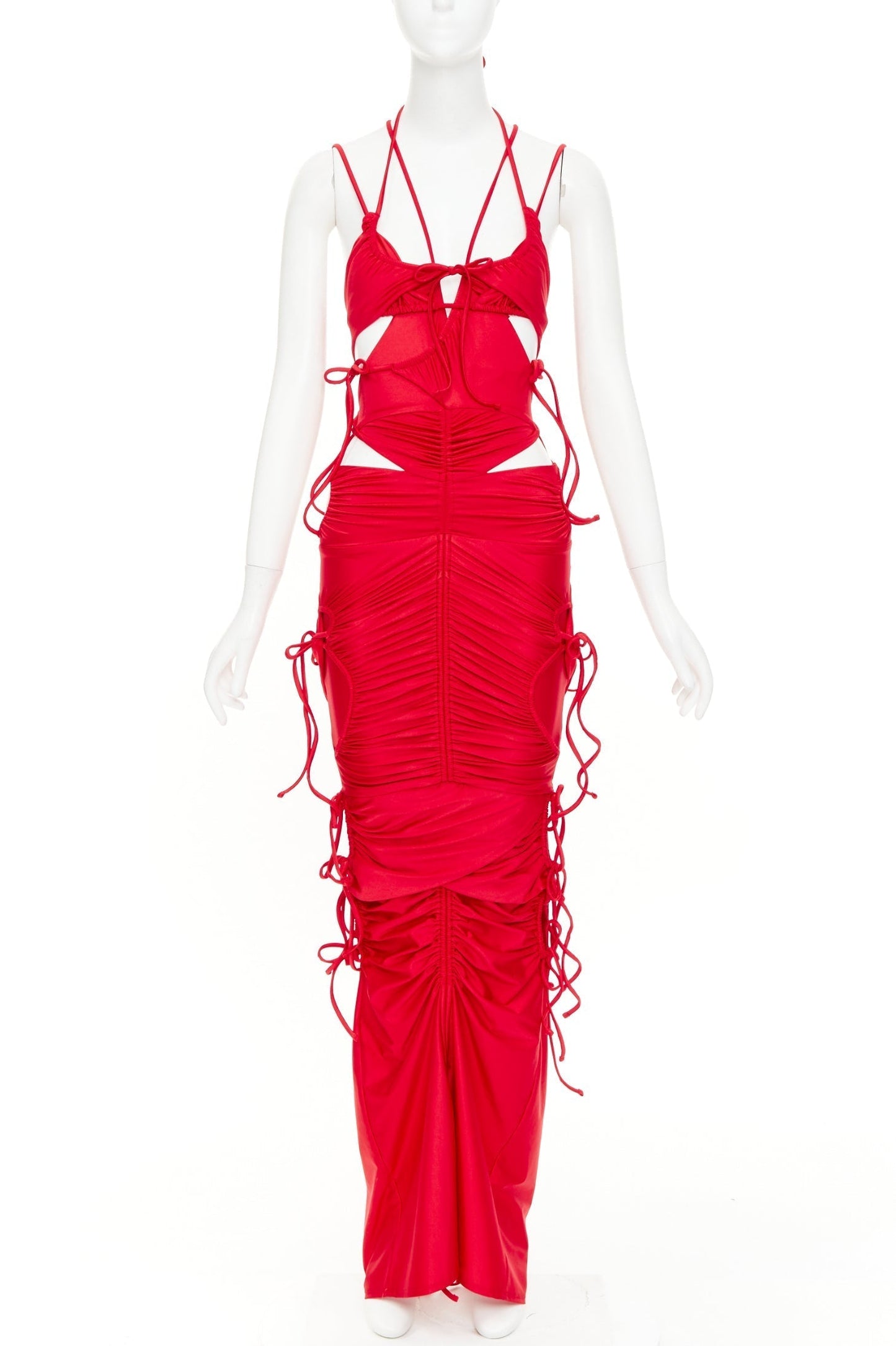 Women's Balenciaga patched bikini cut out deconstructed dress