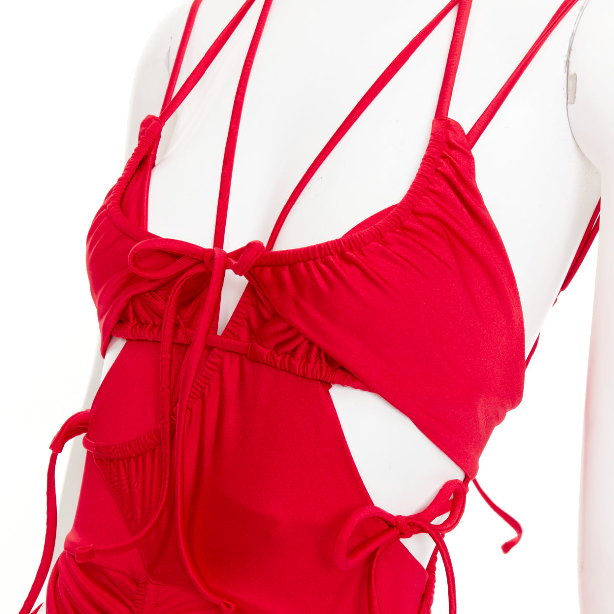 Women's Balenciaga patched bikini cut out deconstructed dress