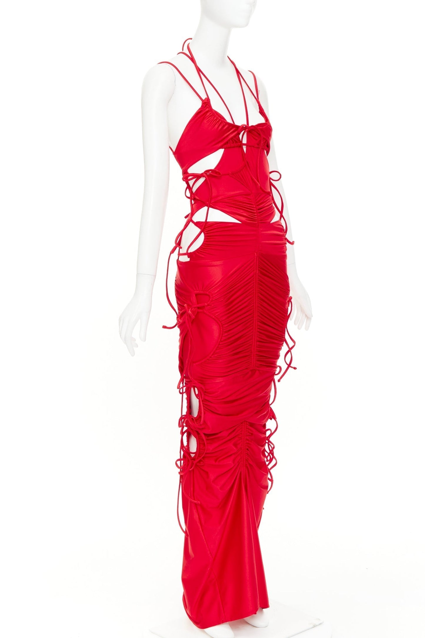 Women's Balenciaga patched bikini cut out deconstructed dress
