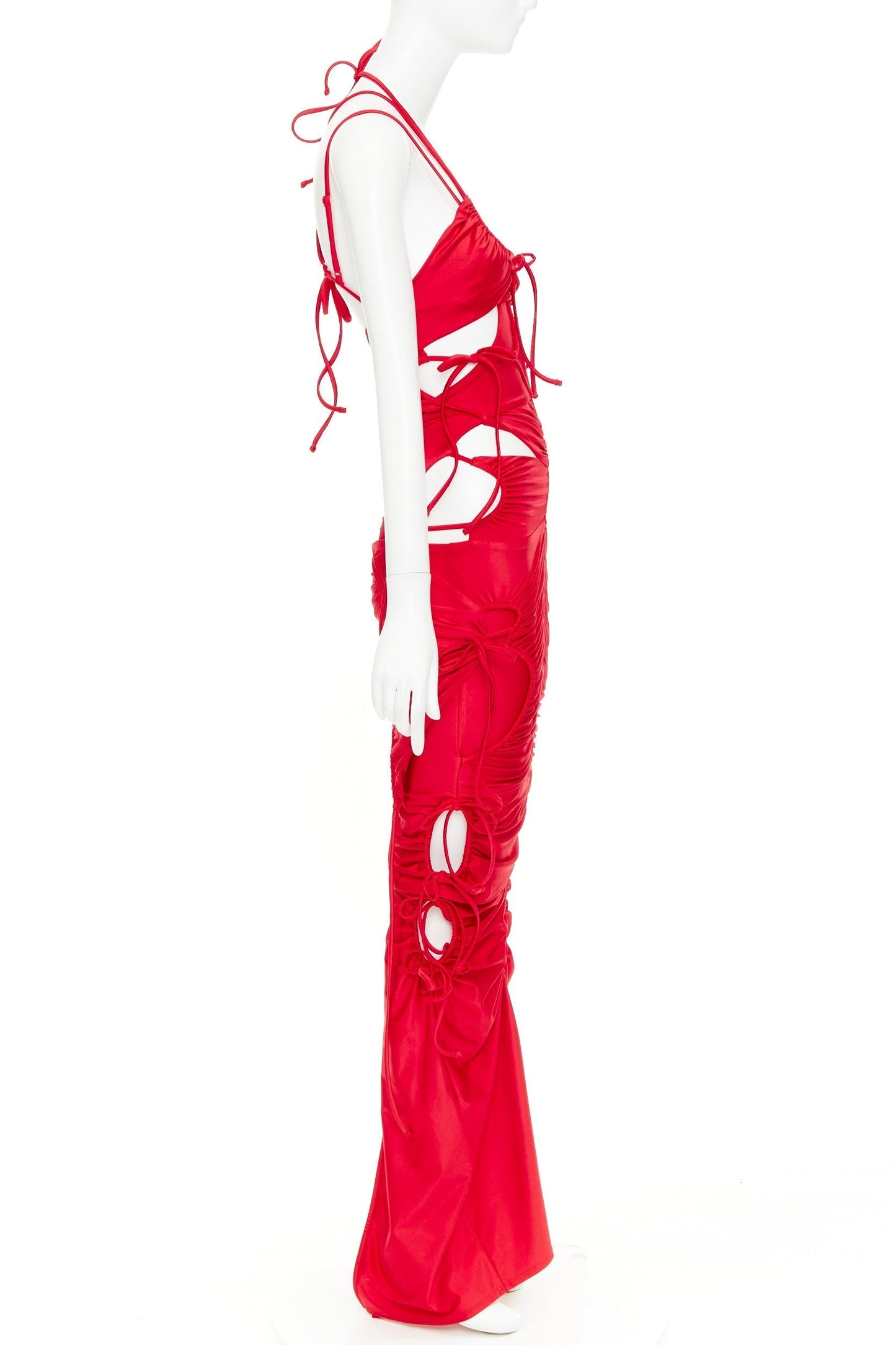Women's Balenciaga patched bikini cut out deconstructed dress