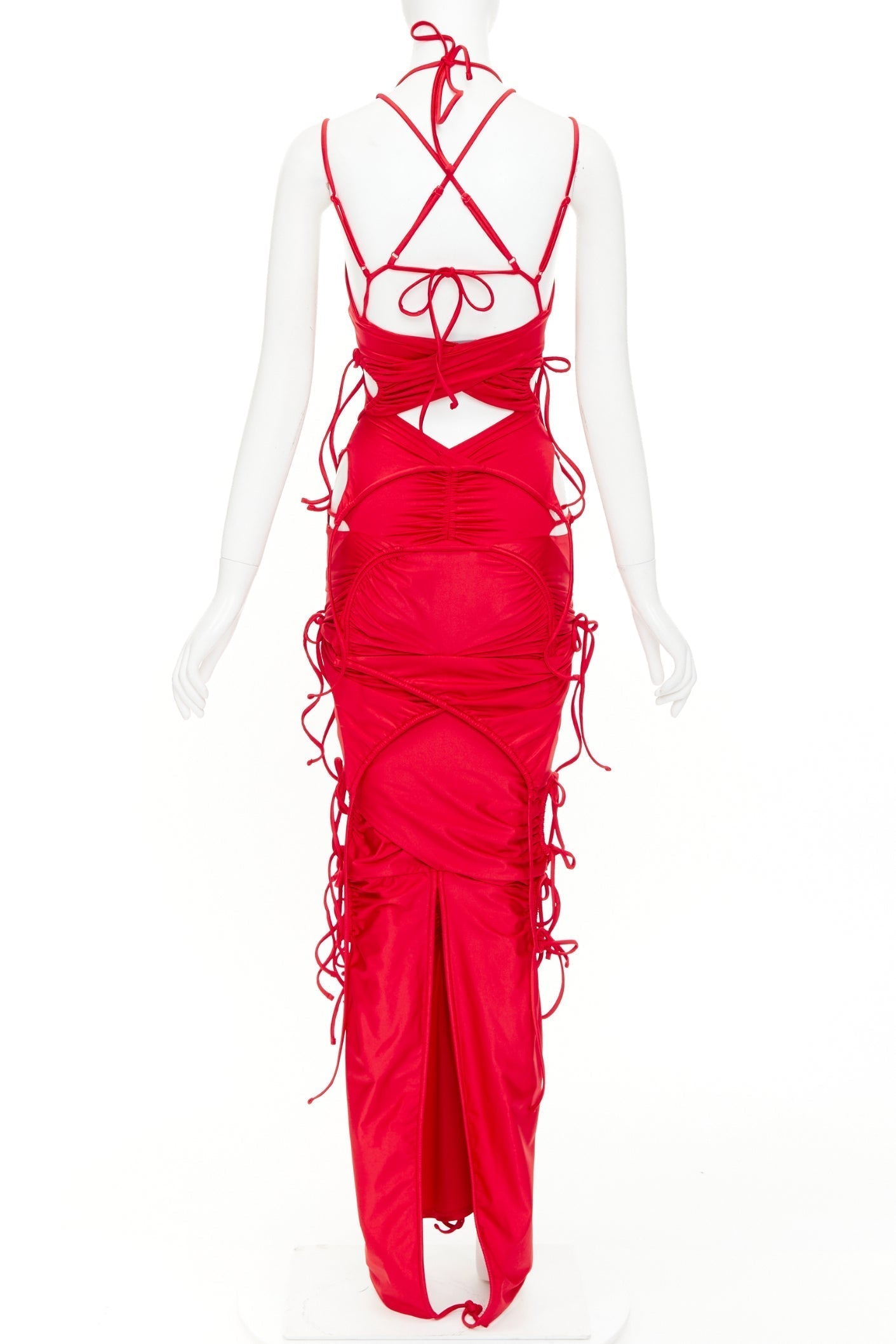 Women's Balenciaga patched bikini cut out deconstructed dress