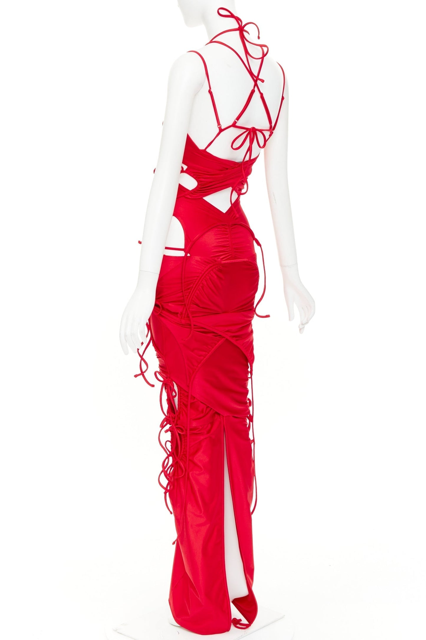 Women's Balenciaga patched bikini cut out deconstructed dress