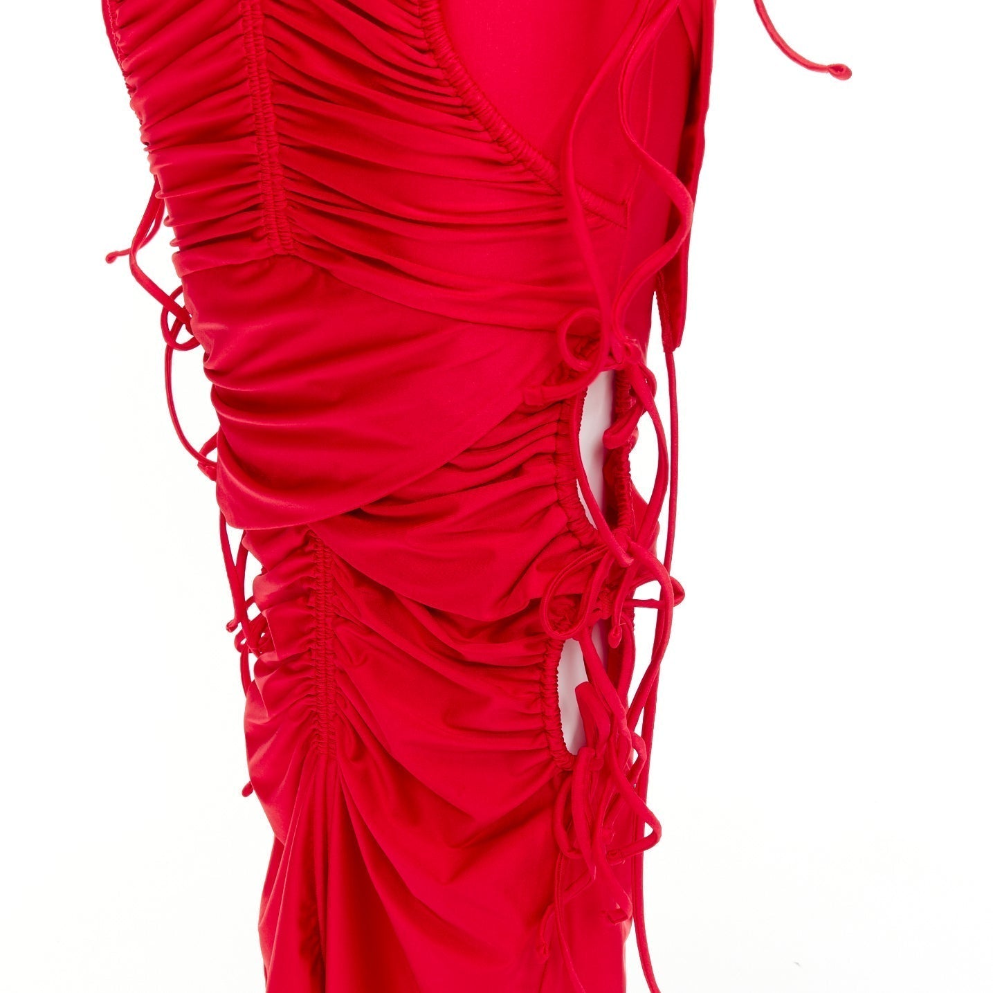 Women's Balenciaga patched bikini cut out deconstructed dress