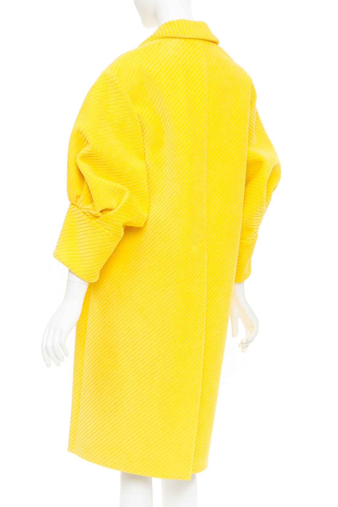 Women's Prada cotton corduroy puff sleeve coat