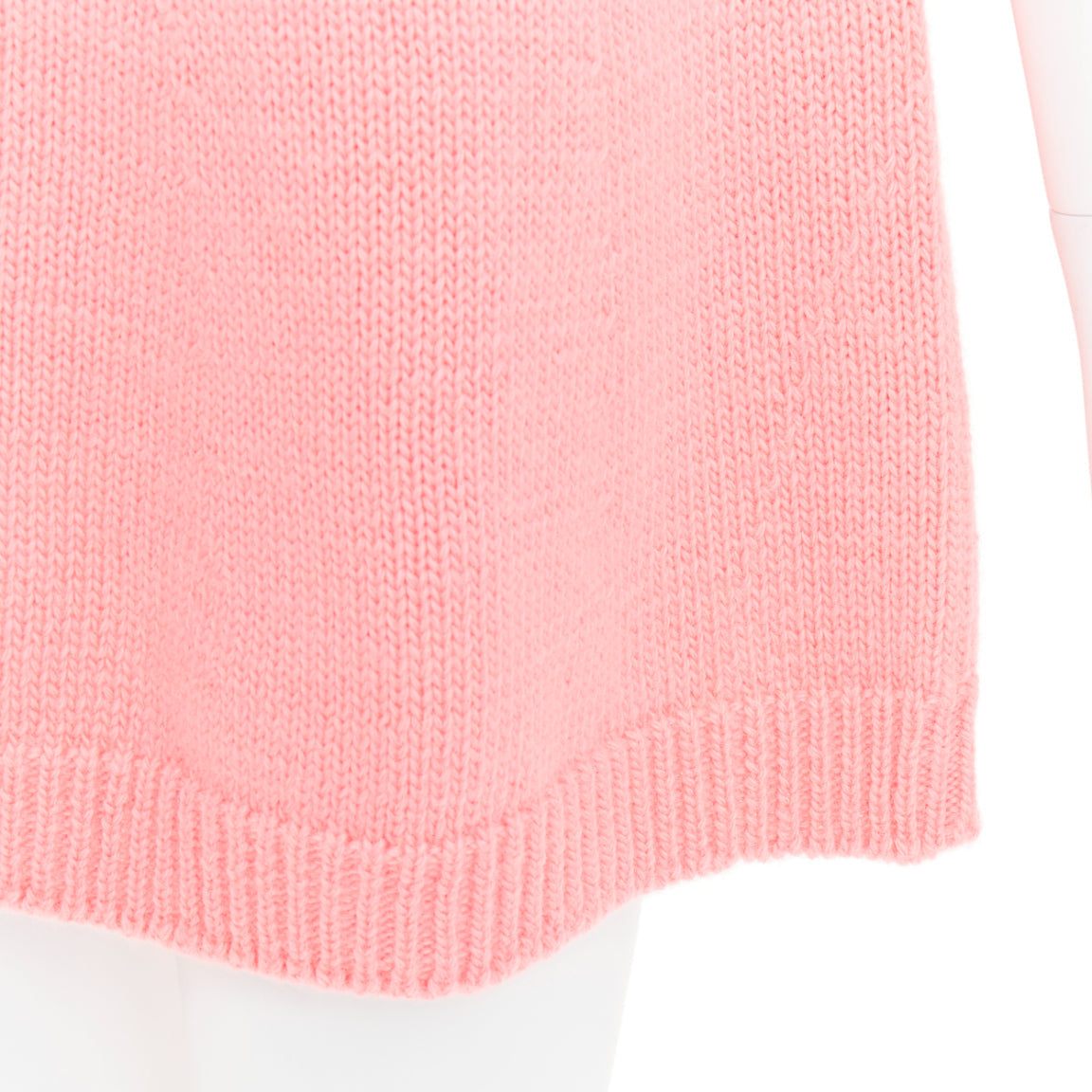 Women's Gucci Epilogue pink wool knit ear hooded pom pom dress
