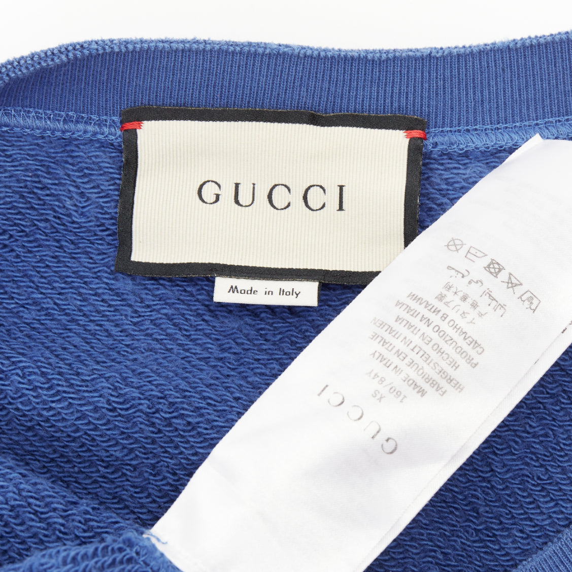 Women's Gucci MLB New York Yankees blue cotton jeweled sweatshirt