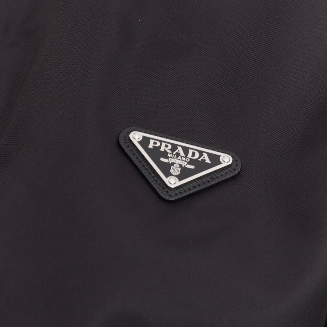 Women's Prada Re-Nylon virgin wool triangle logo zip jacket