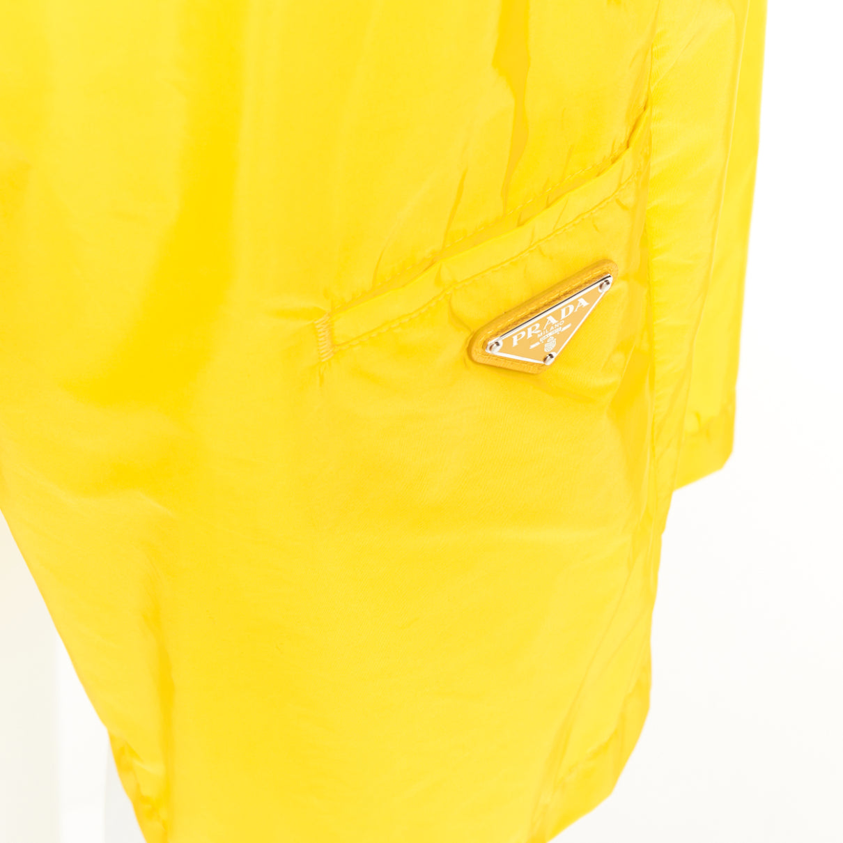 Men's Prada Re-Nylon logo wide leg Bermuda shorts