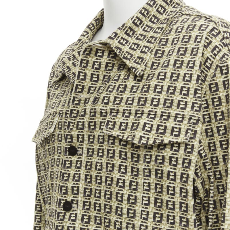 Men's Fendi Forever Bamboo FF Zucca cotton jacket