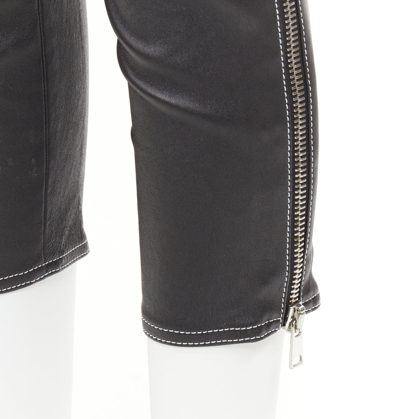 Women's Alexander McQueen corset leather trousers