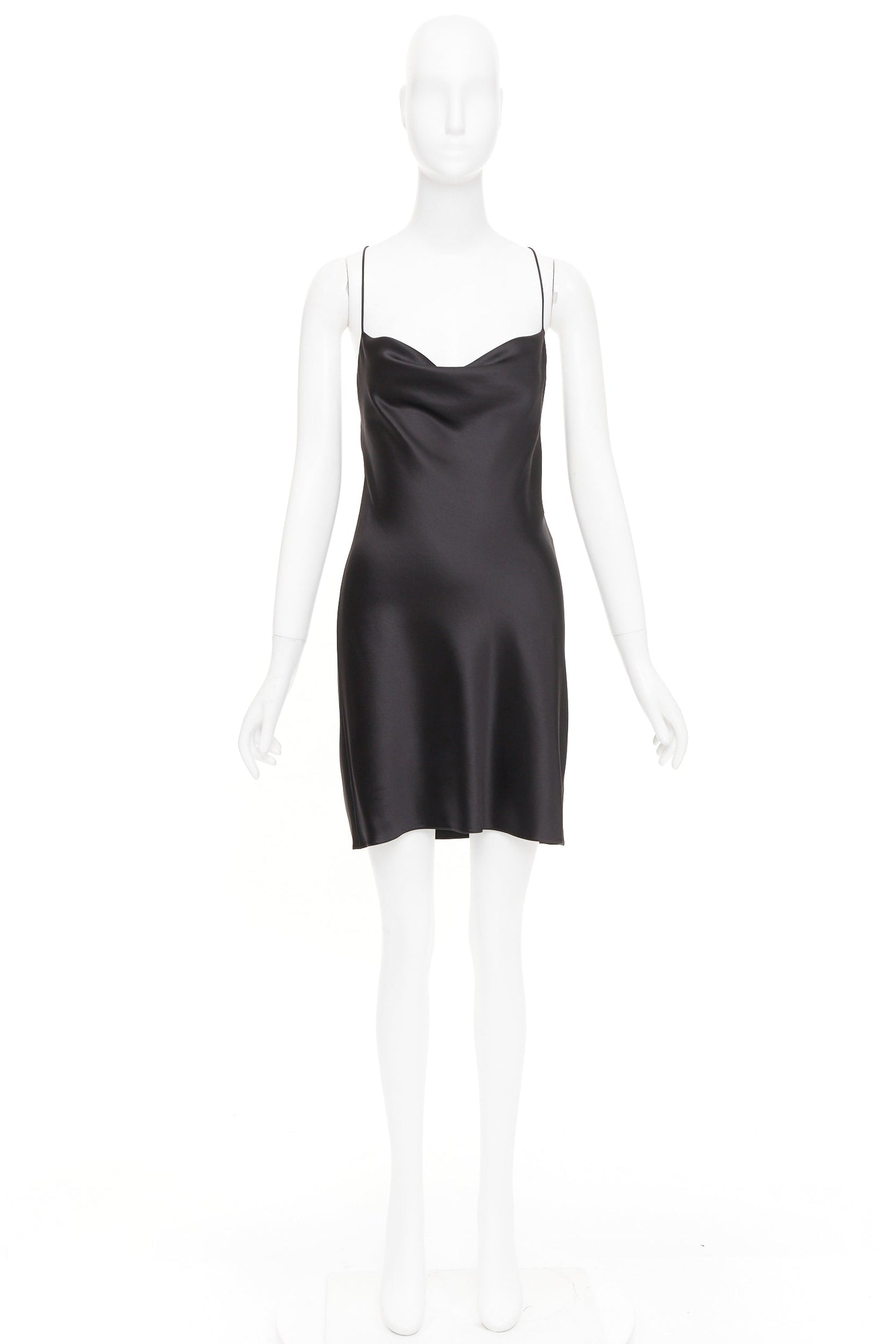 Women's Saint Laurent silk cowl neck open back dress