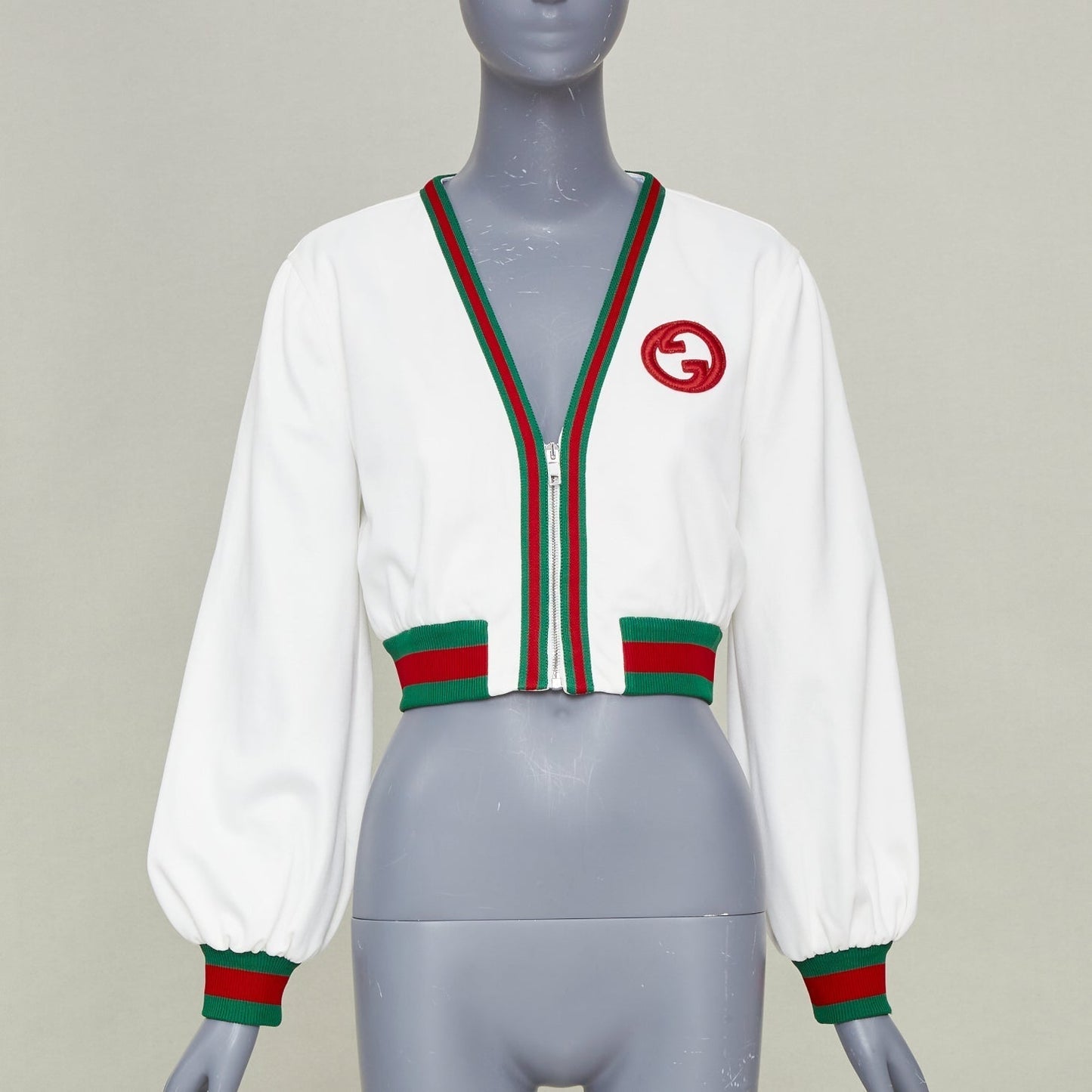 Women's Gucci Web stripe mesh track jacket