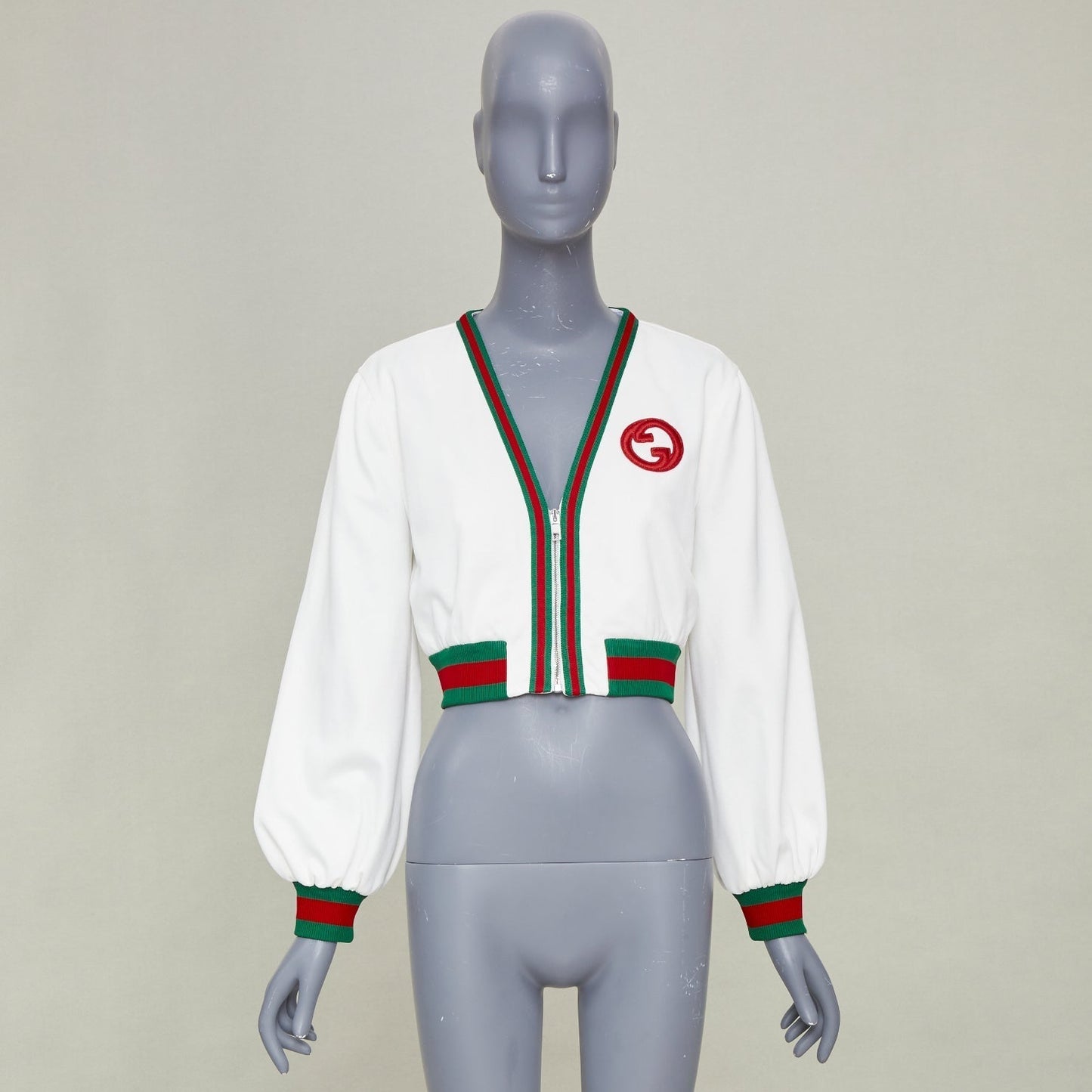 Women's Gucci Web stripe mesh track jacket