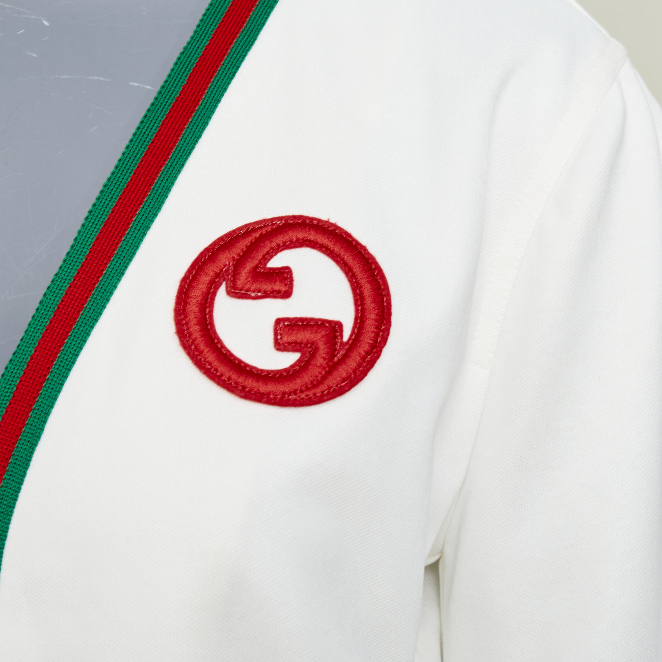 Women's Gucci Web stripe mesh track jacket