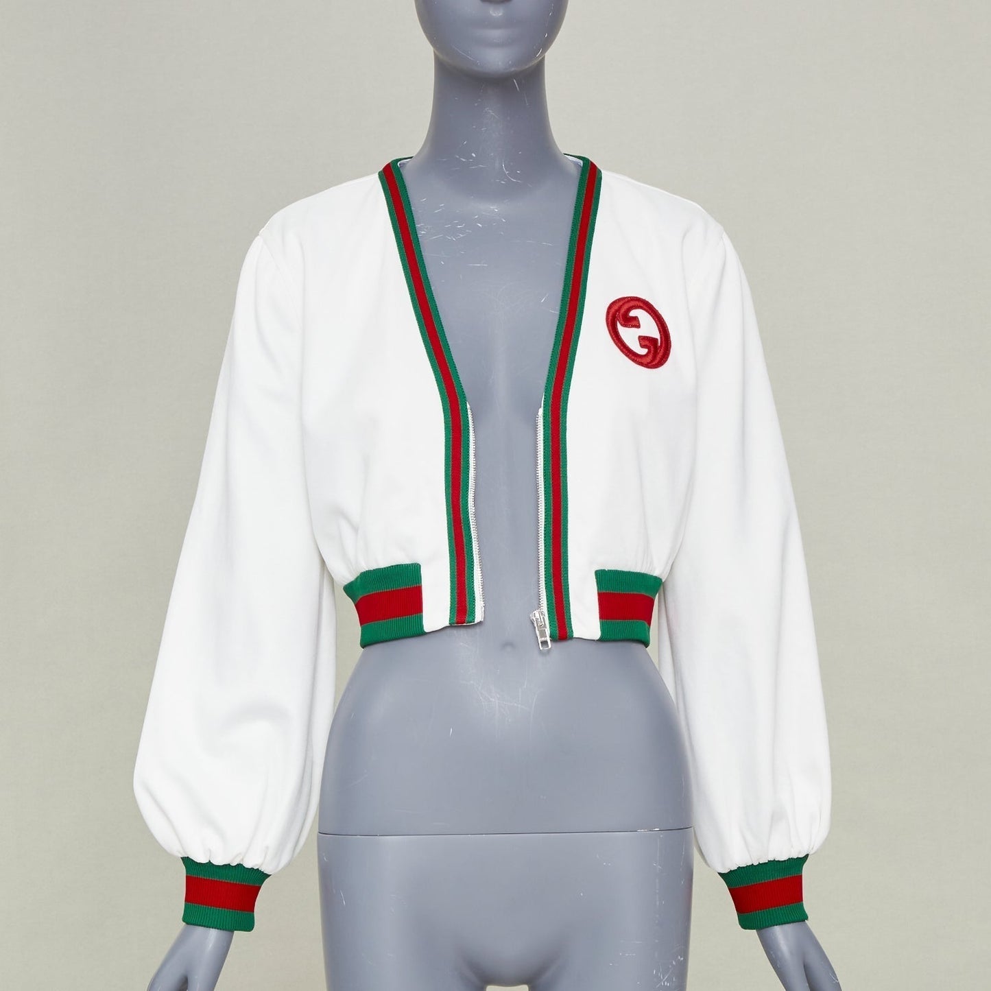 Women's Gucci Web stripe mesh track jacket