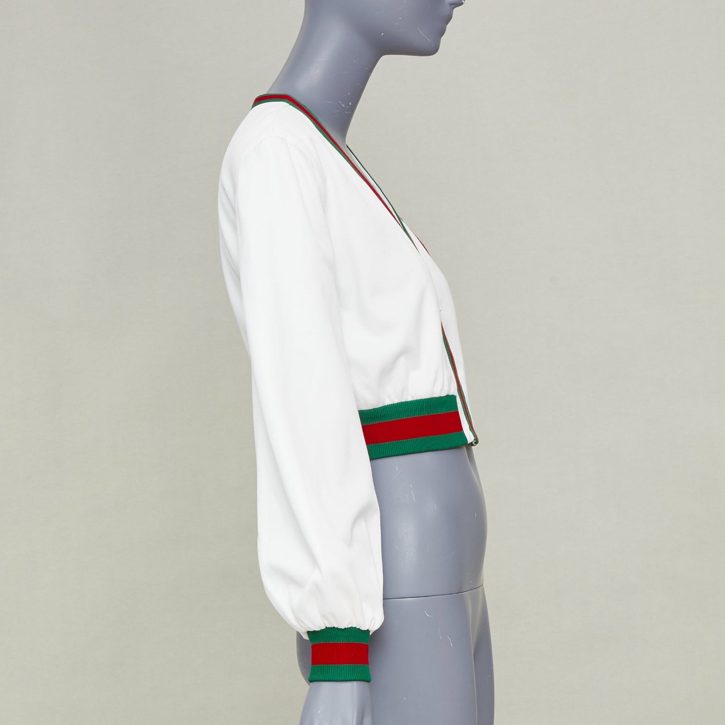 Women's Gucci Web stripe mesh track jacket